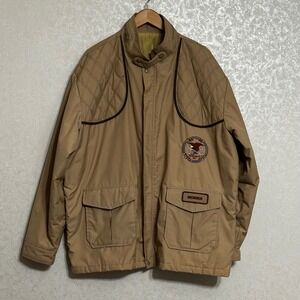 Vintage NRA Member Shooting Jacket Tan Thinsulate Insulated Hunting Field Coat